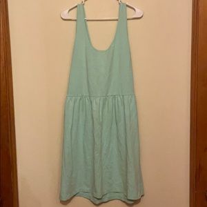 J. Crew cotton sleeveless dress mint green XL